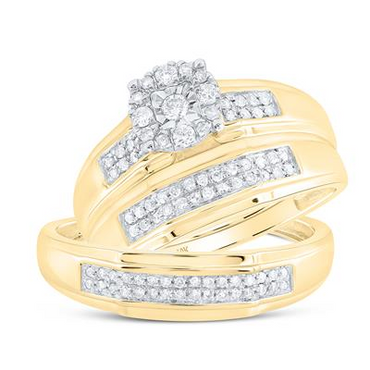 Diamond Wedding Trio Set