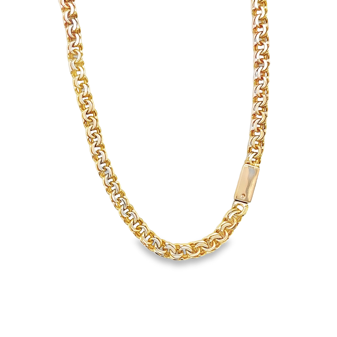 10KT Yellow Gold 3.5mm Solid Chino Link Chain 16" Long