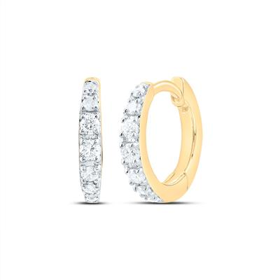 1/6CTW-DIA CN GIFT HOOP EARRING