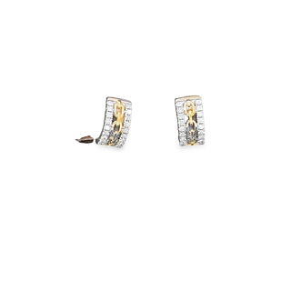 10KT YELLOW GOLD 0.25CT DIAMOND HUGGIES