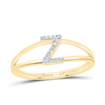 1/20CTW-DIA NK GIFT INITIAL "Z" LADIES RING