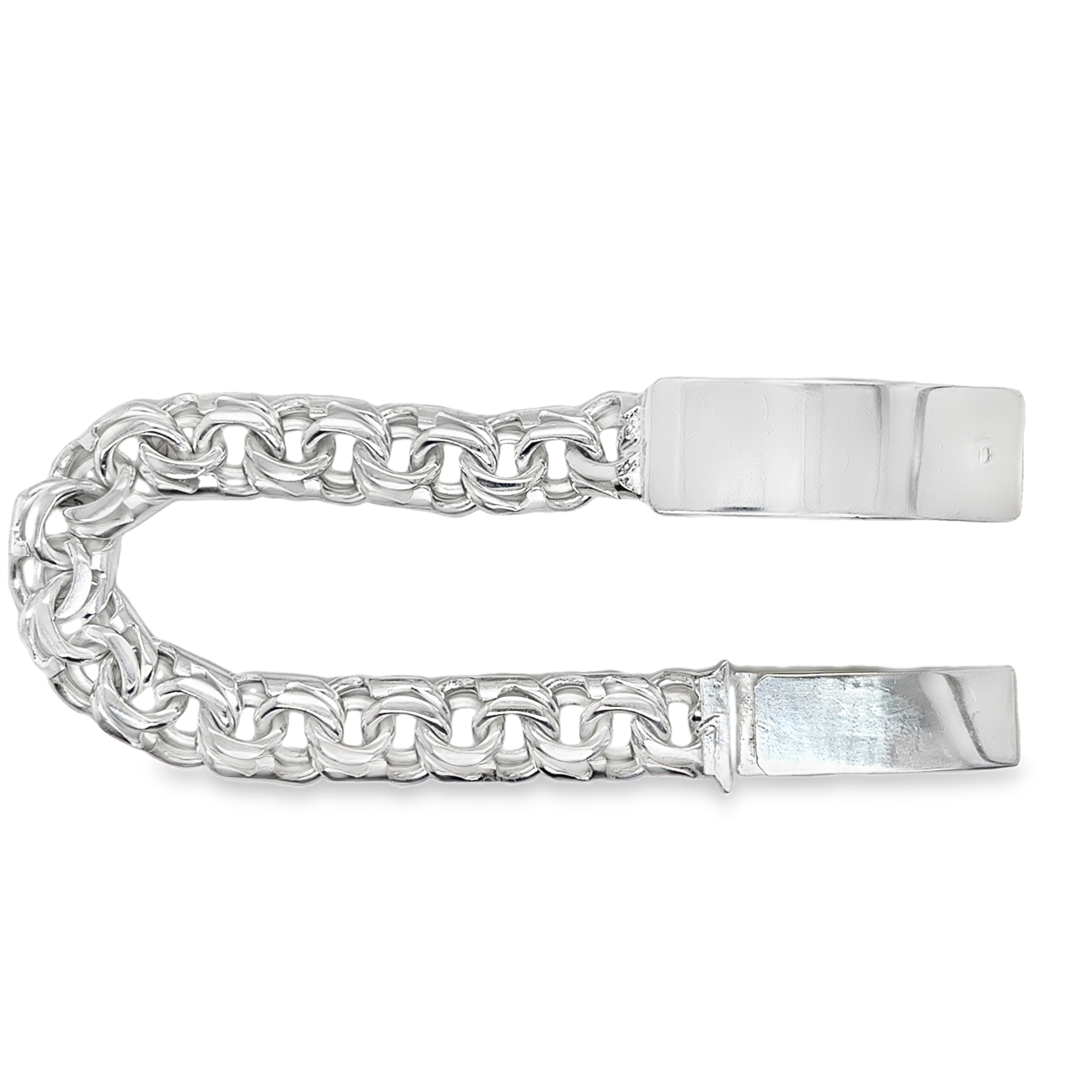 9MM STERLING SILVER CHINO LINK BRACELET IN 6IN – JDG Jewelers 9MM STERLING SILVER CHINO LINK BRACELET IN 6IN – JDG Jewelers