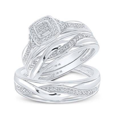 Diamond Wedding Trio Set