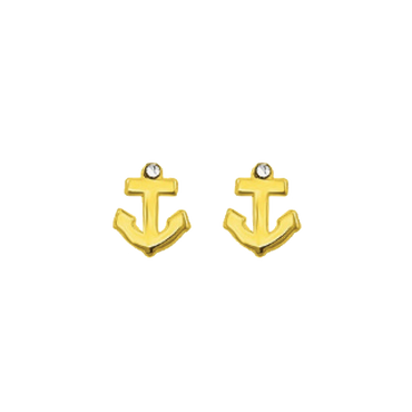 Gold Stud Earrings Broquele