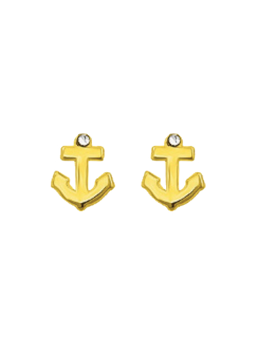 Gold Stud Earrings Broquele