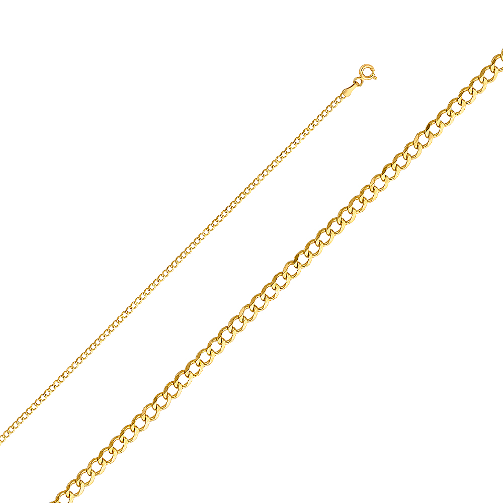 10KT Gold 1.8MM Monaco Curb Chain 18 Inches. Please use with care.