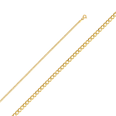 10KT Gold 1.8MM Monaco Curb Chain 18 Inches. Please use with care.