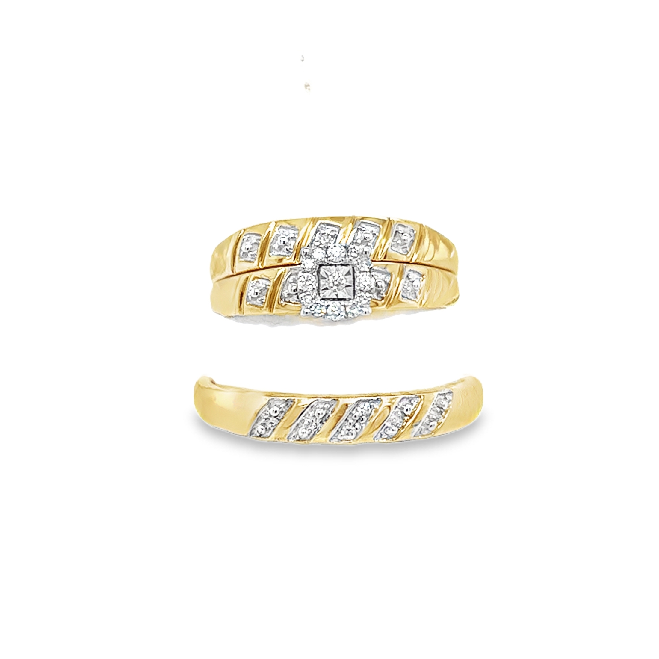 Diamond Wedding Trio Set