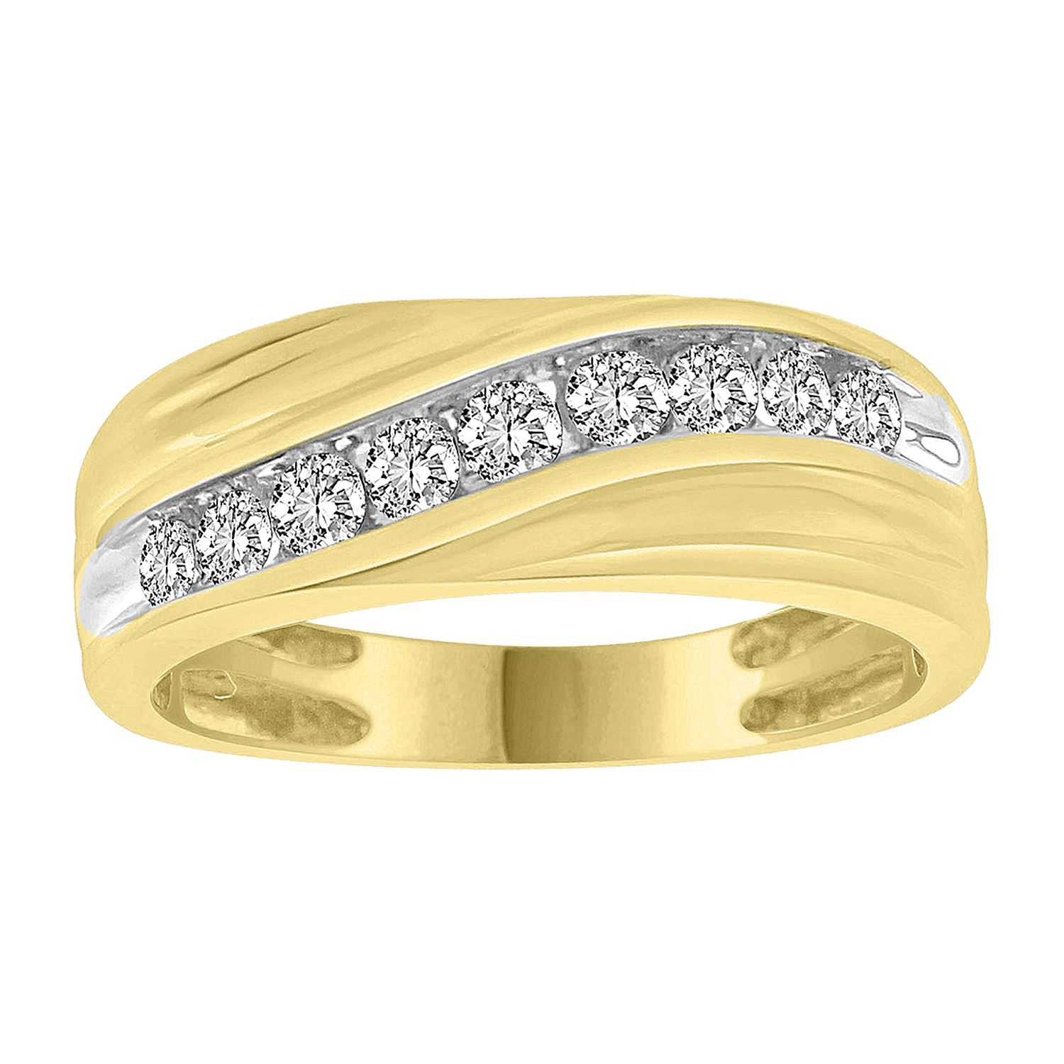 Diamond Wedding Bands - Men'