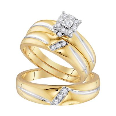 Diamond Wedding Trio Set