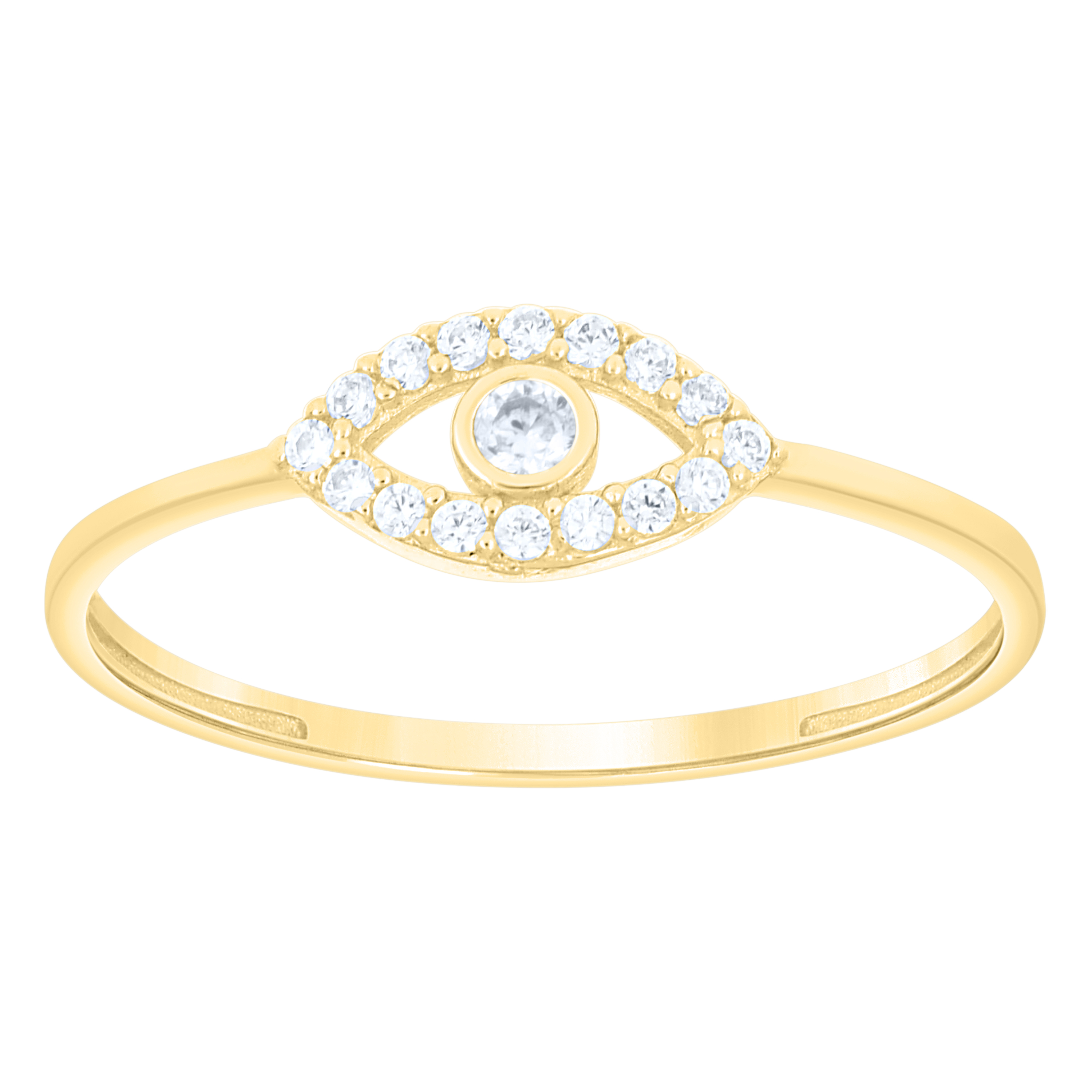 10KT Gold Evil Eye Ring