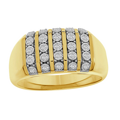 Diamond Fashion Rings  -  Men'