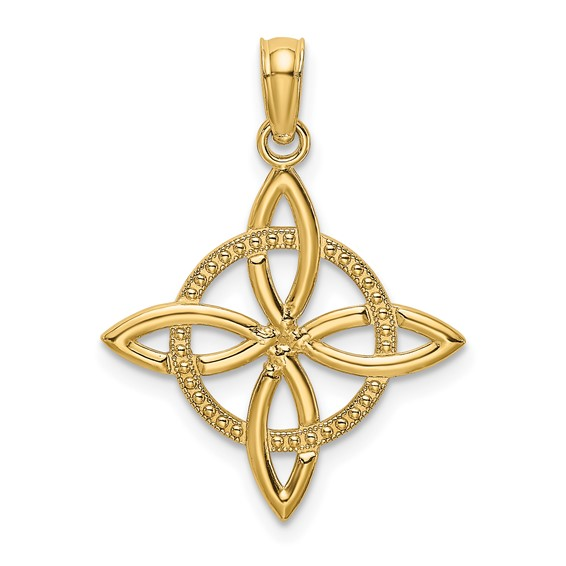 14k Small Celtic Eternity Knot Charm