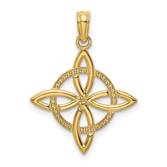 14k Small Celtic Eternity Knot Charm