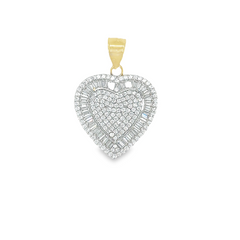 10KT Gold 20MM Heart Ring with CZ