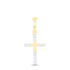 10K Yellow Gold 0.05 CTW Diamond NK Gift Cross Pendant