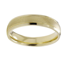 Gold Wedding Bands  -  Men'