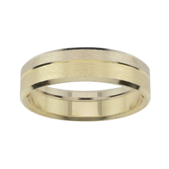 Gold Wedding Bands  -  Men'