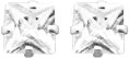 Sterling Silver Square Stud Earrings