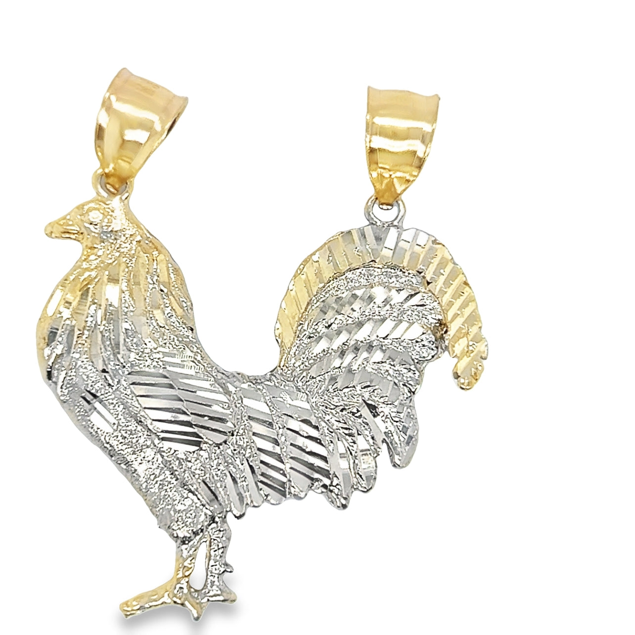 10KT Yellow Diamond Cut Charm