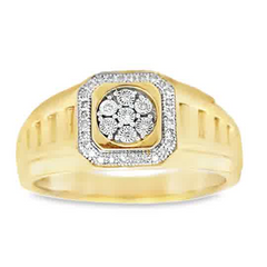 Diamond Fashion Rings  -  Men'