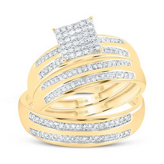 Diamond Wedding Trio Set