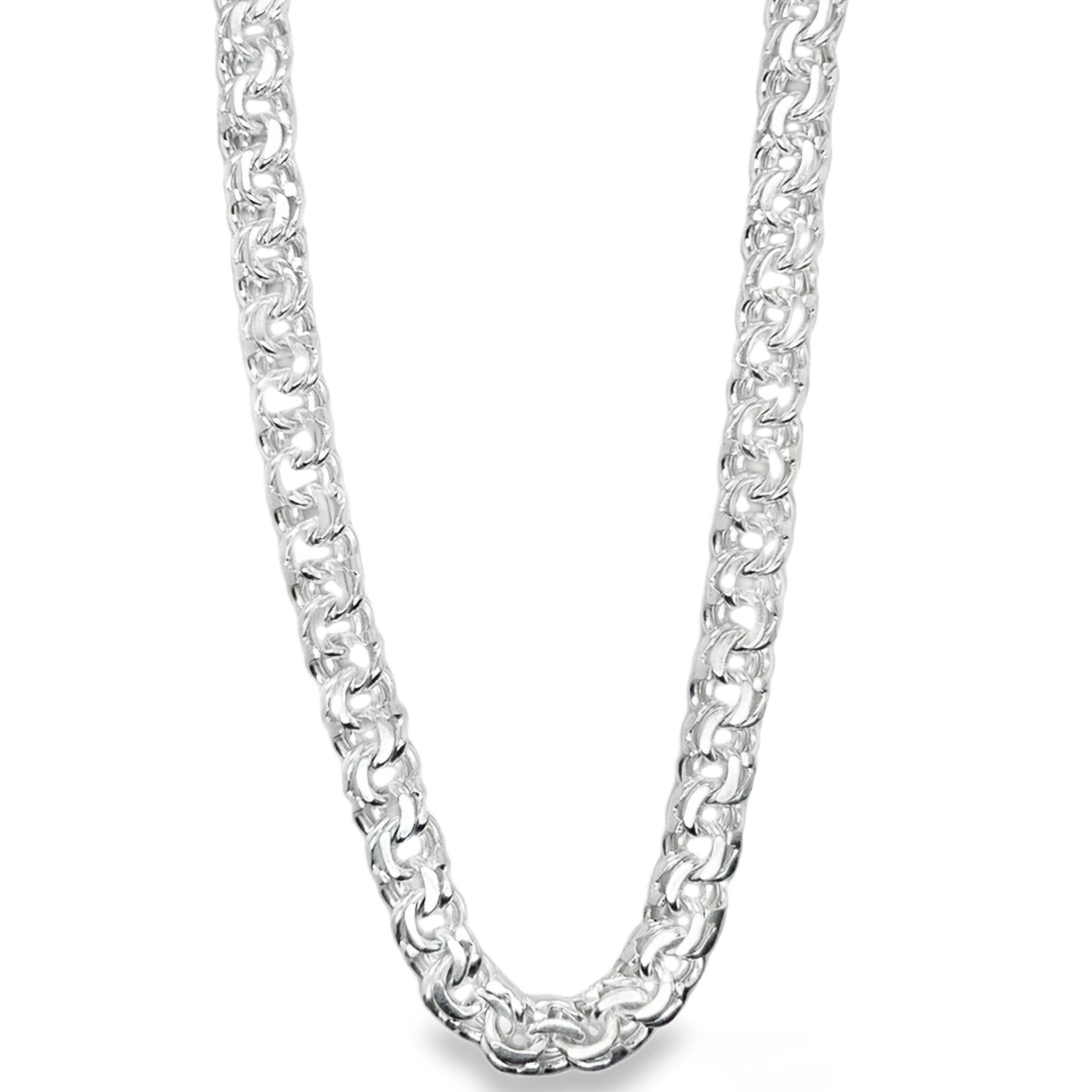 9MM STERLING SILVER CHINO LINK CHAIN 26IN
