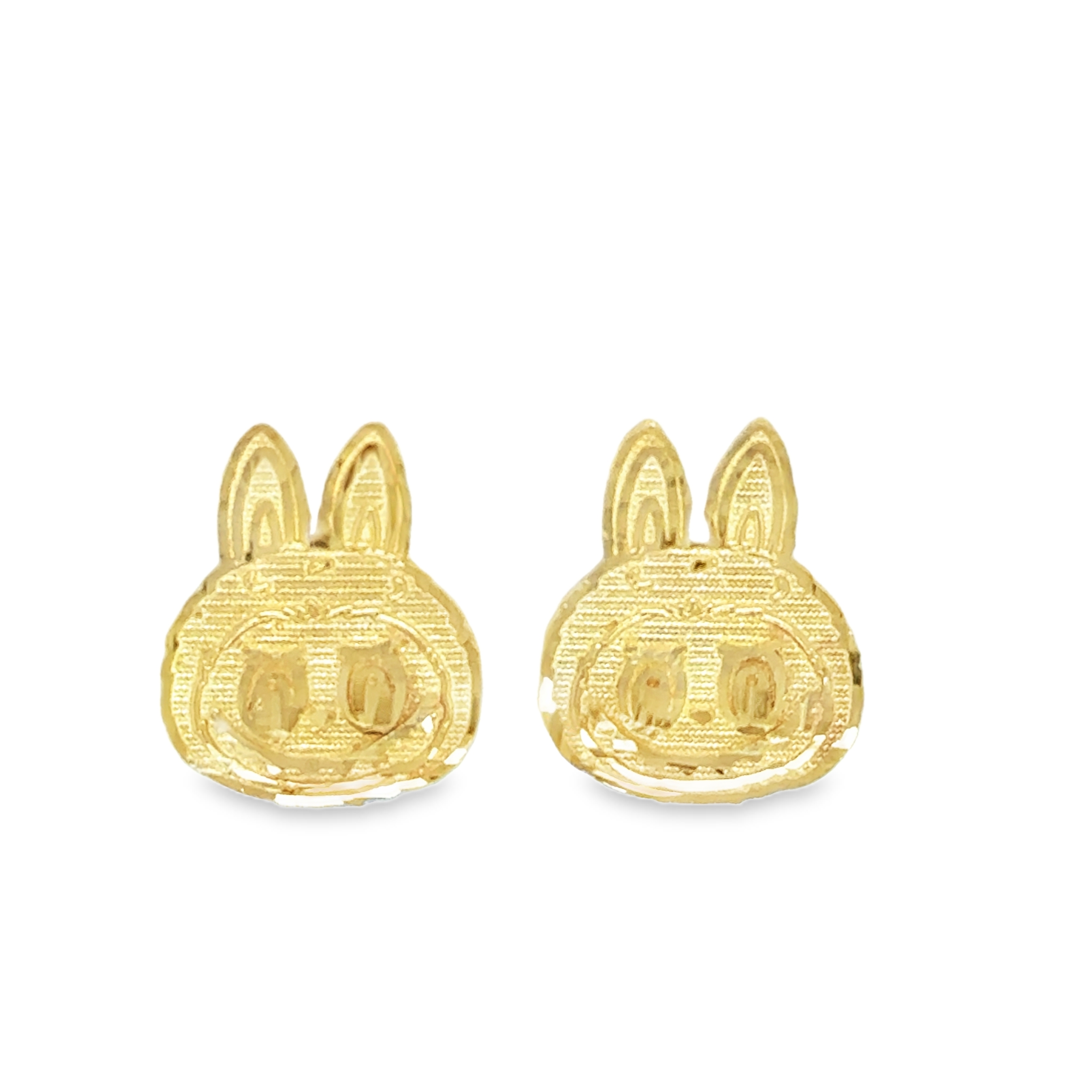 10KT Gold Plus Bear Head Earrings