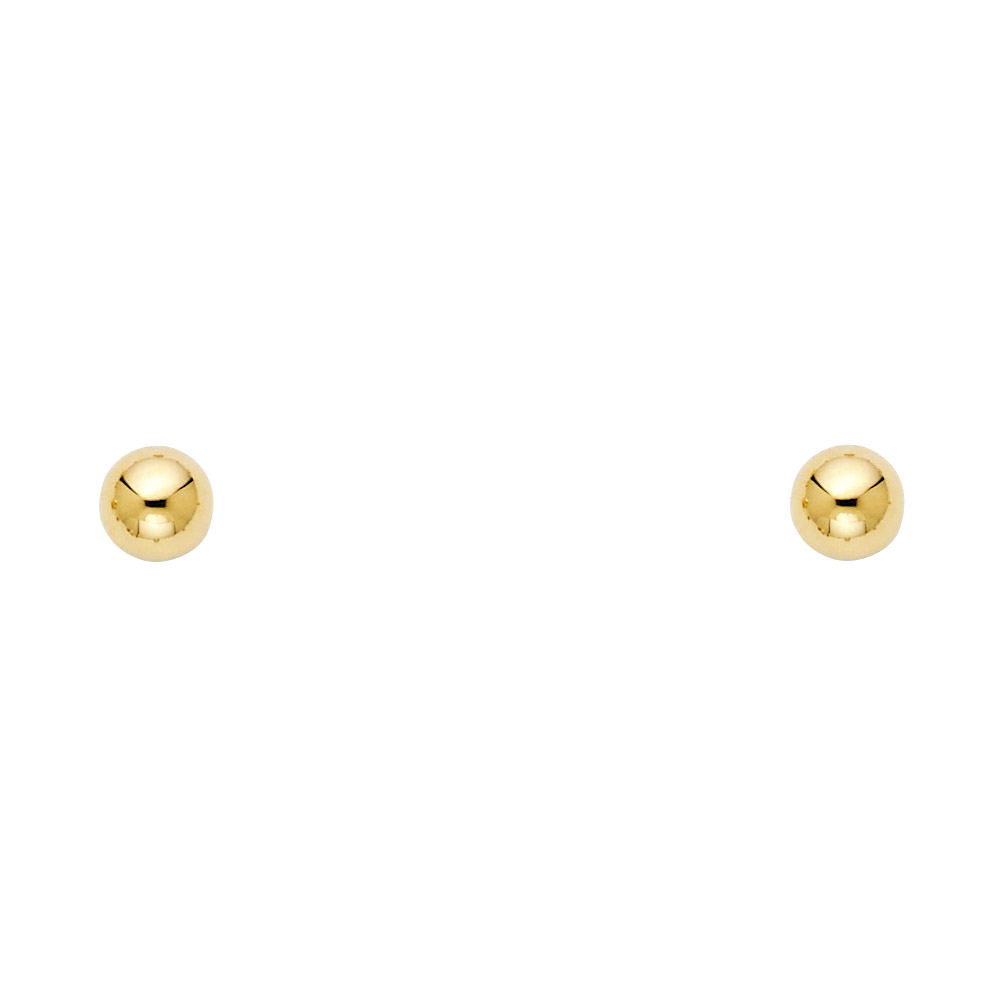 Gold Stud Earrings Broquele