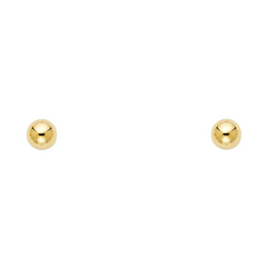 Gold Stud Earrings Broquele