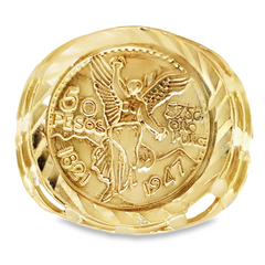 10KT Gold Centenario Mens Ring