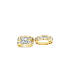 Diamond Wedding Trio Set