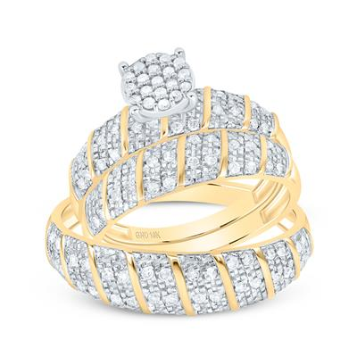 Diamond Wedding Trio Set