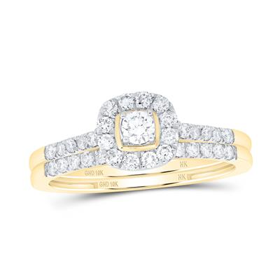 1/2CTW-DIA NK CUSHION BRIDAL SET