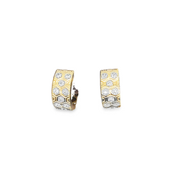 10KT YELLOW GOLD 0.25CT DIAMOND HUGGIES