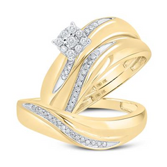 Diamond Wedding Trio Set