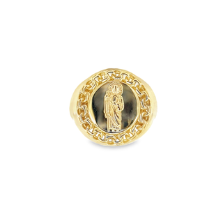 10KT YELLOW GOLD ST.JUDE RING CHINO STYLE/  SAN JUDAS
