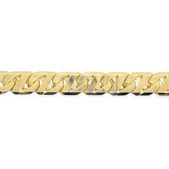 10KT YELLOW GOLD FANCY LINK BRACELET 8.25IN