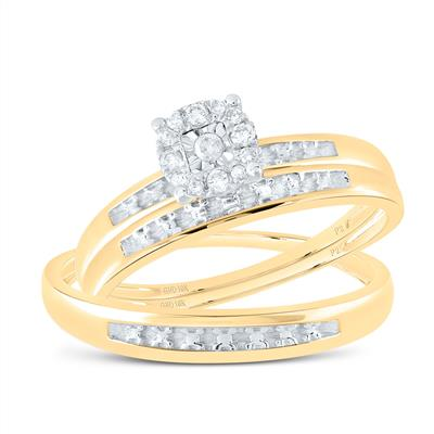 Diamond Wedding Trio Set