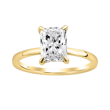 14K Yellow Gold 2.00CTW Certified Lab-Grown Diamond Radiant Ring