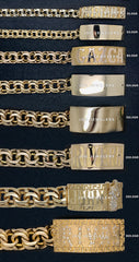 Set de Cadena y Esclava con Nombre GRATIS/Chain and Bracelet Set with FREE Name