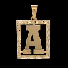 Dije De Inicial Oro 10KT /10KT Gold Initial Letter Pendant